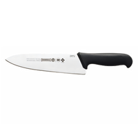 Mundial PRO Series 8-Inch Wide Stiff Cook's Knife, High Carbon No-Stain Blade, Black Polypropylene Handle