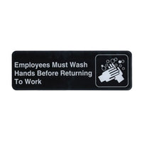 Winco SGN-322 Health Signage & Messaging Case of 144
