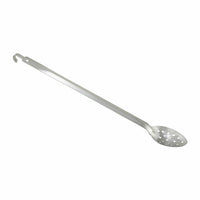 Winco 21-Inch Perforated Heavy-Duty Stainless Steel Basting Spoon with Hang Hook