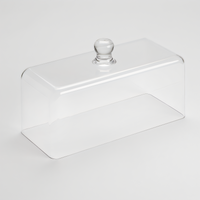 American Metalcraft Rectangular Clear Polycarbonate Dome Cover, 13-1/2 Inch Long