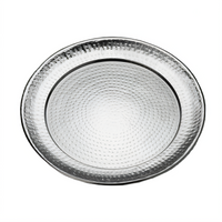 American Metalcraft 16-Inch Round Hammered Stainless Steel Serving Tray