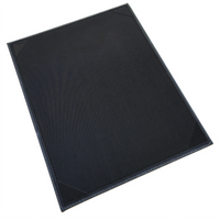 Winco Single Letter-Size Leather-Like Menu Cover, Gray