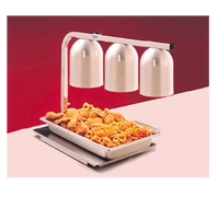 Freestanding Three-Bulb Infrared Heat Lamp Warmer