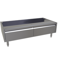 Glastender ACB-48 Underbar Add-On Cabinet Base with Double Doors, 48W x 24D x 16H