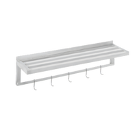 60 Inch W x 12 Inch D Tubular Aluminum Wall Shelf
