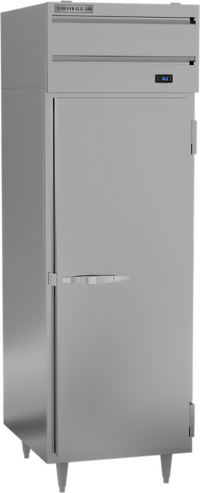 Beverage-Air P-Series One-Section Reach-In Refrigerator, 21.01 Cu. Ft., Solid Door, Top-Mounted Self-Contained