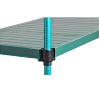 Eagle Group QuadPlus 42 x 21-Inch Solid Green Polymer Shelf Mat with MICROGARD and QuadTruss Wire Frame