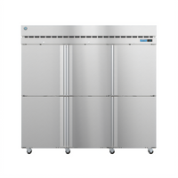 Hoshizaki Steelheart Three-Section Reach-In Freezer with Half-Height Solid Doors, 79.03 Cu. Ft.
