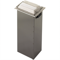 Classic In-Counter Fullfold Napkin Dispenser, 750+ Capacity, Clear Face, Satin Stainless Finish