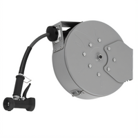 T&S Brass Enclosed Epoxy-Coated Retractable Hose Reel System with 3/8