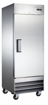 Hurakan by Equip.me 29-Inch Reach-In Refrigerator with Solid Door, Self-Contained, Stainless Steel, 24-37 Cu. Ft.