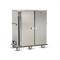 Heated Humidified Mobile Banquet Cabinet, 144 Covered Plate Capacity, Double Door