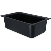 Coldmaster 1/1 Full-Size 6-Inch Deep Chilled Food Pan, Black ABS Plastic