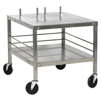 Hobart Mixer Table for HL120/HL200 Mixers, 27 x 32 x 26 Inches, with Undershelf Storage and Locking Casters