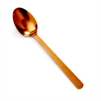 American Metalcraft Vintage Hammered Bronze Solid Serving Spoon, 13-1/4 Inch