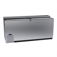 Krowne 72-Inch Stainless Steel Slide Top Bottle Cooler, 25.5-Case Capacity