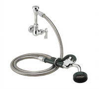 Krowne Royal Series Wall-Mount Single Valve Utility Spray Assembly with 72-Inch Stainless Steel Hose