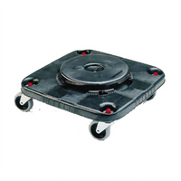 Rubbermaid Commercial Products FG353000BLA BRUTE Trash Can Dolly Case of 2
