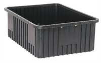 Quantum Conductive Dividable Grid Food Box, 22-1/2 x 17-1/2 x 8 Inches, Black