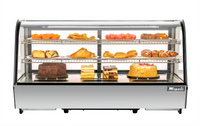 Migali Competitor Series 48-Inch Countertop Full-Service Refrigerated Display Case with Sliding Glass Doors