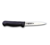 Admiral Craft Advantage Series 4-Inch Straight Edge Paring Knife, Black Polypropylene Handle, 2-Pack