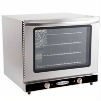 Serv-Ware ECO-66 Half-Size Countertop Electric Convection Oven, 208V, Manual Controls