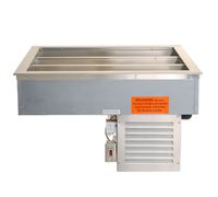 Duke ADI-2M-TC-P Two Section Tri-Channel Cold Food Drop-In Unit