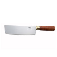 Winco 7-Inch x 2-Inch Chinese Cleaver with Stainless Steel Blade and Wood Handle