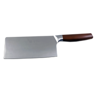 Zhang Xiao Quan Small Meat Cleaver, 7.25-Inch Forged Stainless Steel Blade, Wood Handle