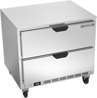 Beverage-Air UCFD36AHC-2 Two-Section Undercounter Freezer with 2 Drawers, 36 Inch, 8.7 Cu. Ft.