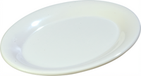 Sierrus White Oval Melamine Standard Platter, 9-1/2 x 7-1/4 Inch