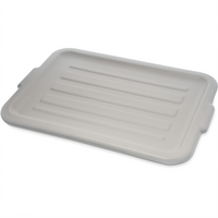 Comfort Curve Universal Bus Box Lid, 20 x 15 x 3/4-Inch, Contoured Snap-On, Gray Polypropylene