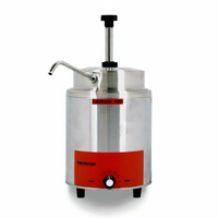 Countertop Stainless Steel Sauce Warmer with Pump, 3.5 Qt
