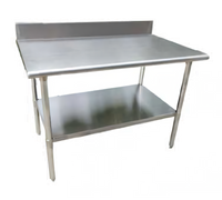 Serv-Ware T3072CWP-16BS Stainless Steel Prep Tables