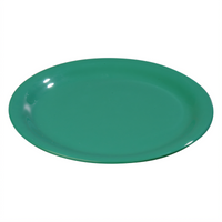 Sierrus Meadow Green Round Melamine Salad Plate, 7-1/2-Inch Wide Rim