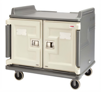Cambro Low-Profile Insulated Meal Delivery Cart, 2-Compartment, Holds 20 15