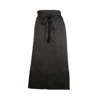 Mercer Culinary Genesis Black 2-Sided Bistro Apron, 33 x 29 Inches, No Pocket