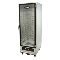 hotLOGIX HL2-18 Full-Height Heated Humidified Holding Cabinet / Heater Proofer, Non-Insulated Aluminum, Glass Door
