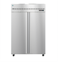 Hoshizaki Steelheart 52-Inch Two-Section Reach-In Refrigerator, 47.11 Cu. Ft., Solid Hinged Doors, Top-Mounted, Stainless Steel
