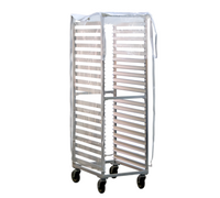 Full-Height Heavy-Duty Vinyl Rack Cover, End Loading, Two Zippers, 12 Mil