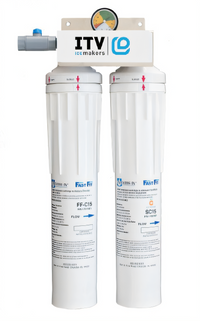 ITV Ice Makers 2-Unit Water Treatment Cartridge System with 1 Micron Sediment Reduction and Citryne Scale Control