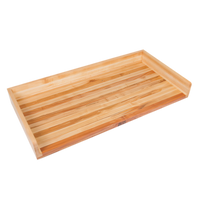 John Boos 60-Inch x 24-Inch Edge Grain Maple Work Table Top with 4-Inch Coved Backsplash