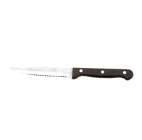 Steak Knife with Stainless Steel Blade, POM Handle, and Pointed Tip