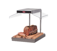 Hatco Glo-Ray Heated-Base Countertop Carving Station with Right-Hand Sneeze Guard and Incandescent Light
