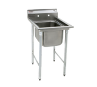 Eagle Group 414 Series Single Compartment Commercial Sink with 430 Stainless Steel Top and 304 Stainless Steel Bowl