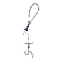 T&S Brass B-2338-08 Deck Mount Single-Hole Pre-Rinse Unit with Add-On Faucet and 12-Inch Swing Nozzle