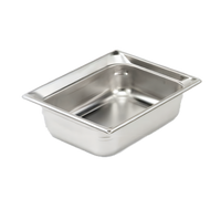 Vollrath Super Pan 3® 1/2 GN Solid Food Pan, 2 Inch Deep, 3.5 Quart, Stainless Steel