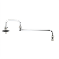 T&S Brass 18-Inch Double-Jointed Pot Filler Nozzle with Heat-Resistant On-Off Handle