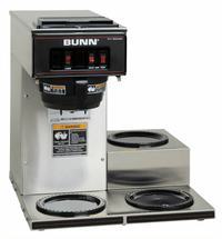 BUNN VP17-3 Pourover Commercial Drip Coffee Maker with 3 Lower Warmers
