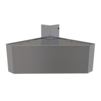 Glastender Underbar Outside L-Shape Corner Drainboard, 24-Inch Deep, Stainless Steel, No Legs